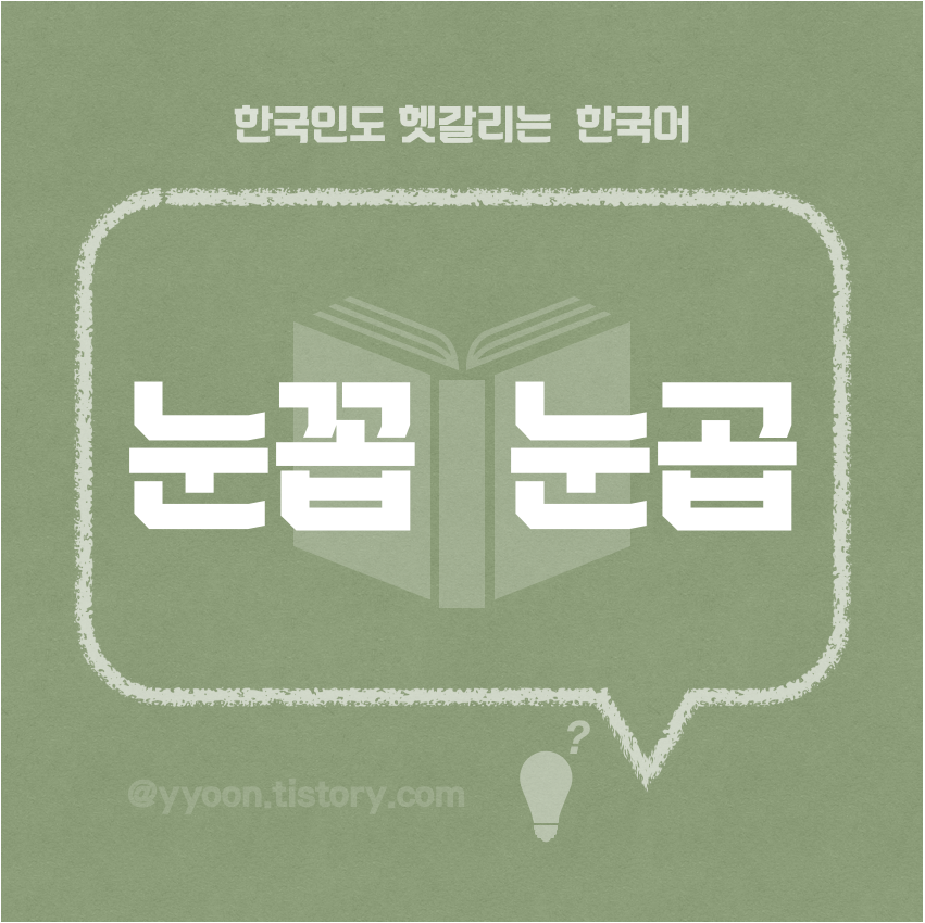  [06]한국인도 헷갈리는 한국어 / 눈꼽 눈곱