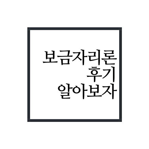  보금자리론 후기(안보면 손해)