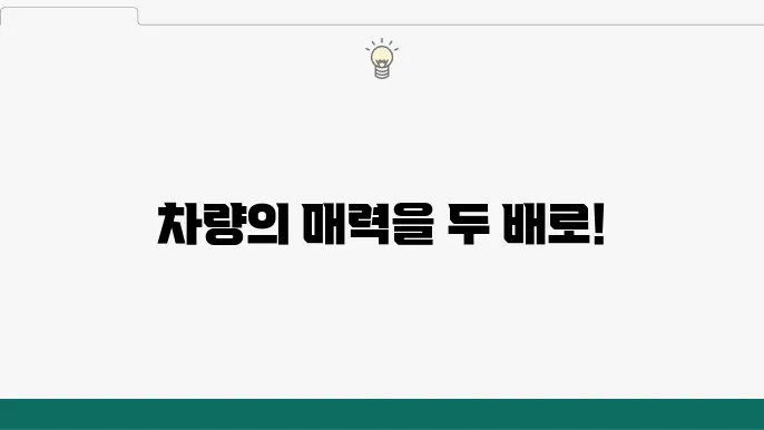 일산 PPF 시공, 차량을 더욱 특별하게 만드는 법