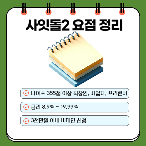 정부지원대출 사잇돌