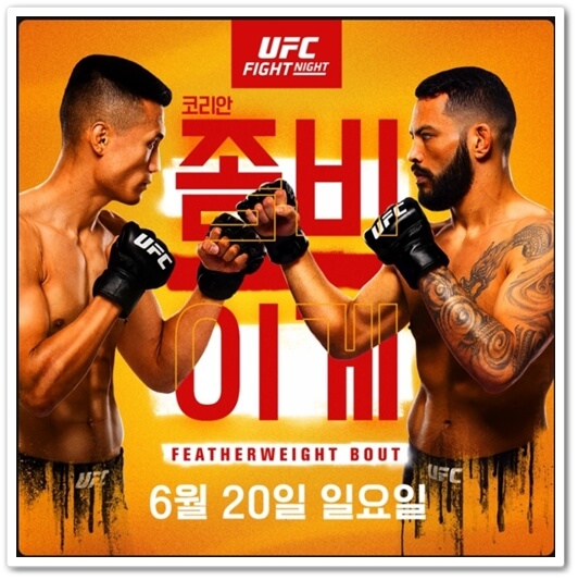  정찬성 댄이게 UFC 중계(+실시간 중계 시청방법)