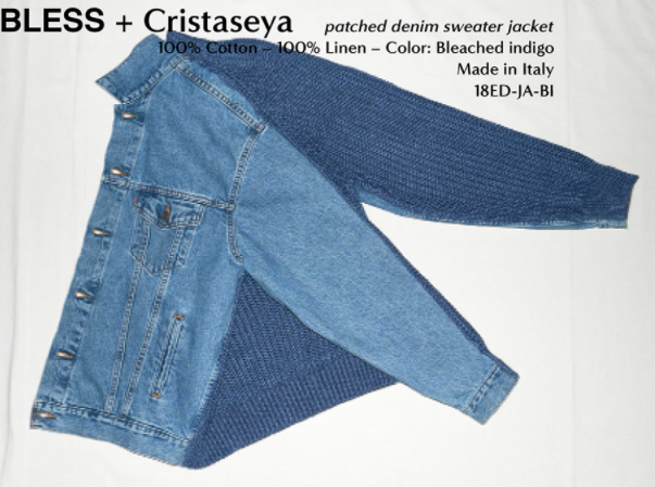 CristaSeya BLESS DENIM KNIT CARDIGN-