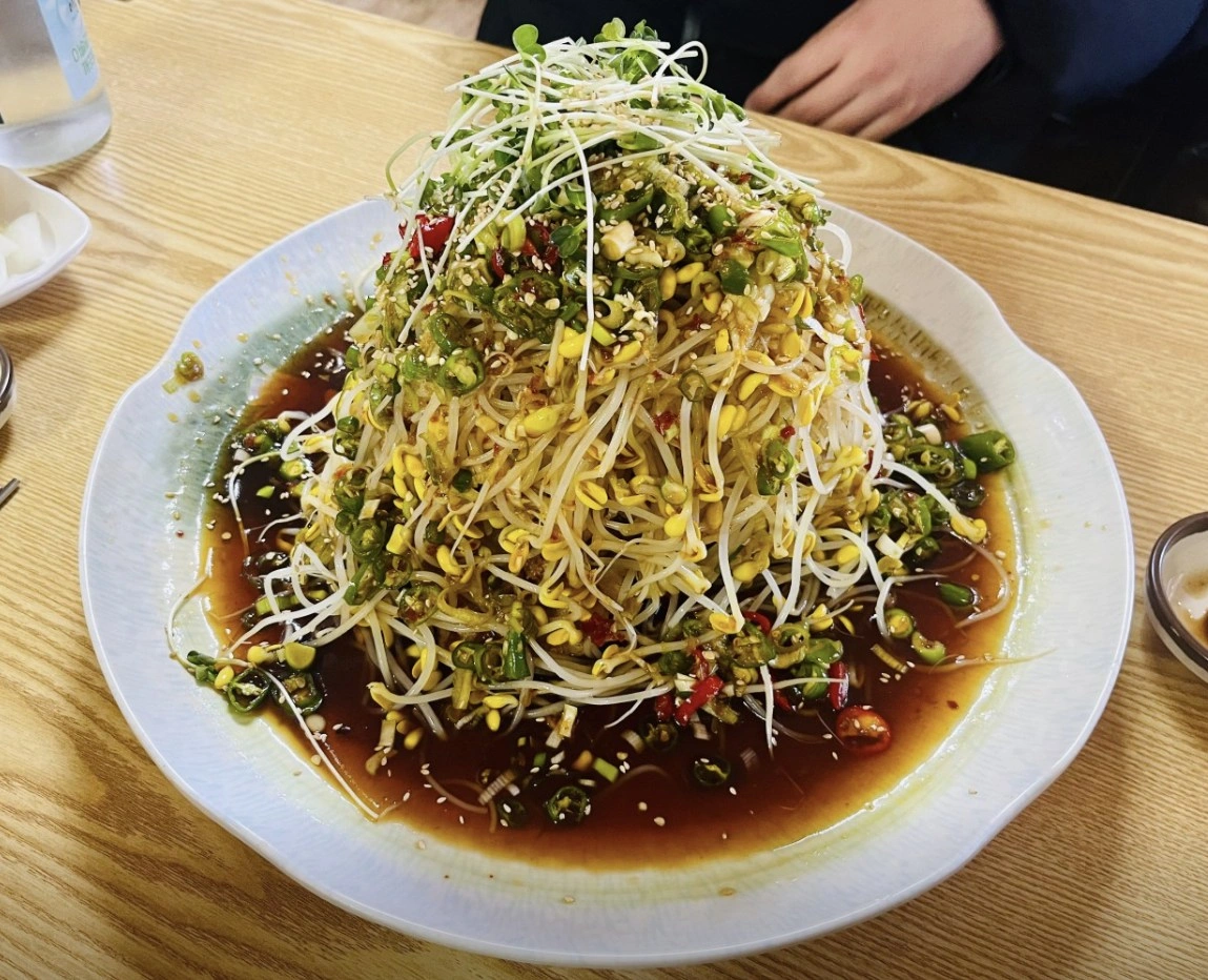 남겨서뭐하게 콩나물 탕수육&amp;#44; 입안에서 터지는 아삭함과 고소함의 조화