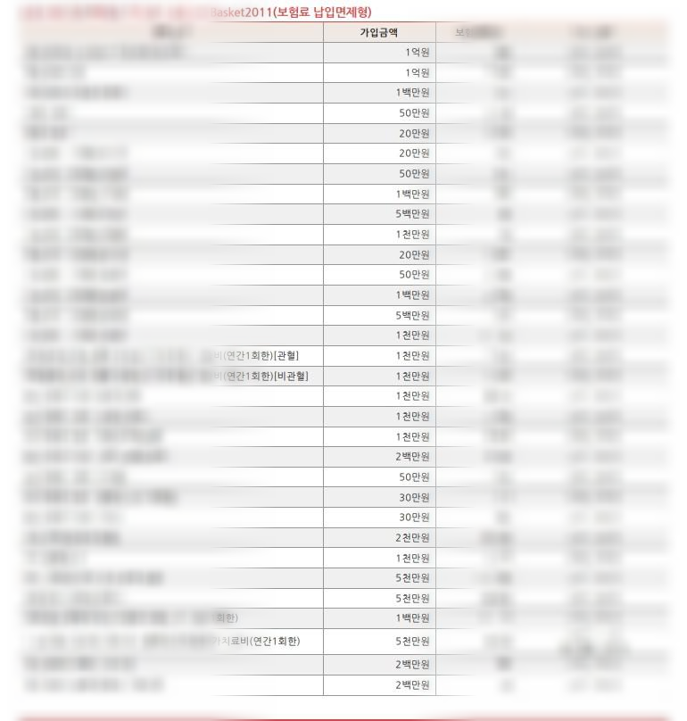  40대 종합보험 풀 고보장 플랜 - 머리부터 발끝까지 보장.