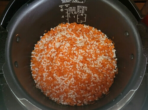 당근밥-물-맞추기
