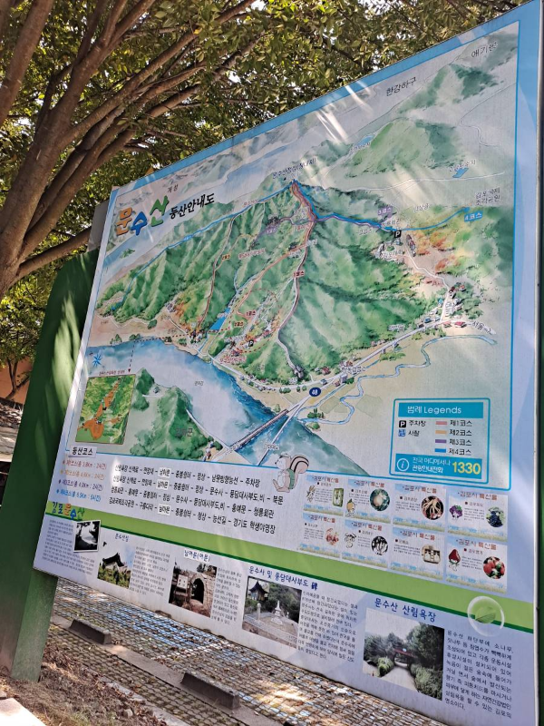 문수산 등산안내도