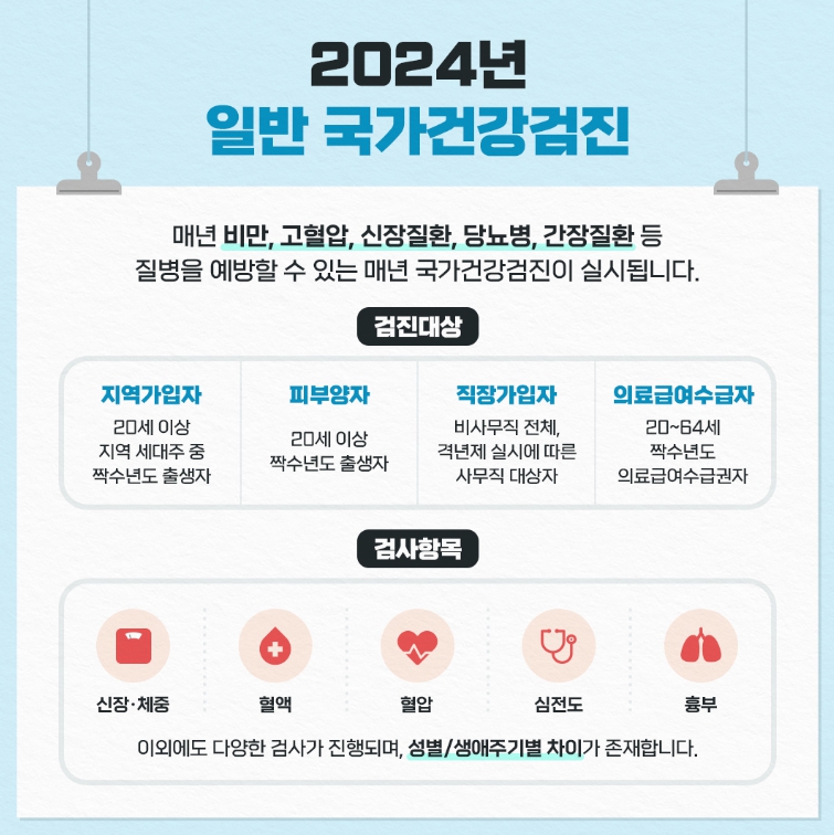 2024년 일반 국가건강검진