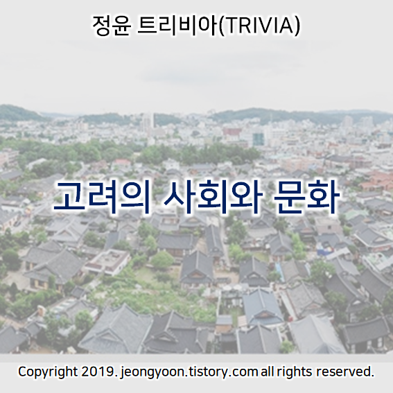  [윤새미한국사] 2-4. 고려의 사회와 문화