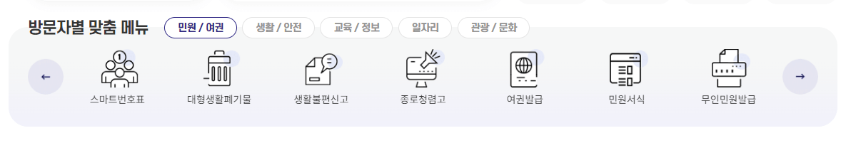 종로구청 홈페이지 여권&#44;민원&#44;대형폐기물 신청하는 방법