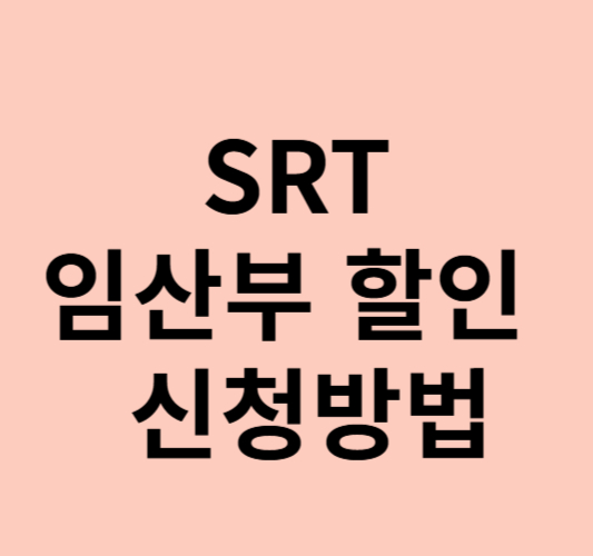 SRT 임산부 할인 30% 신청방법 및 이용방법, 제출서류 총정리 (+동반 1인 할인)