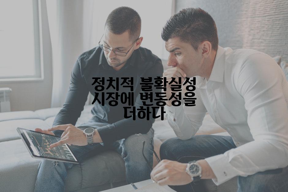 정치적 불확실성 시장에 변동성을 더하다