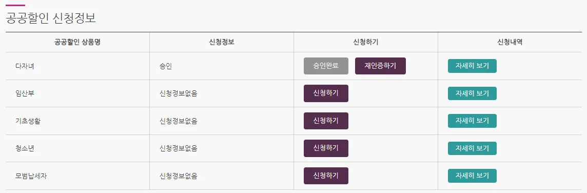 SRT-공공할인-신청정보-다자녀-신청방법