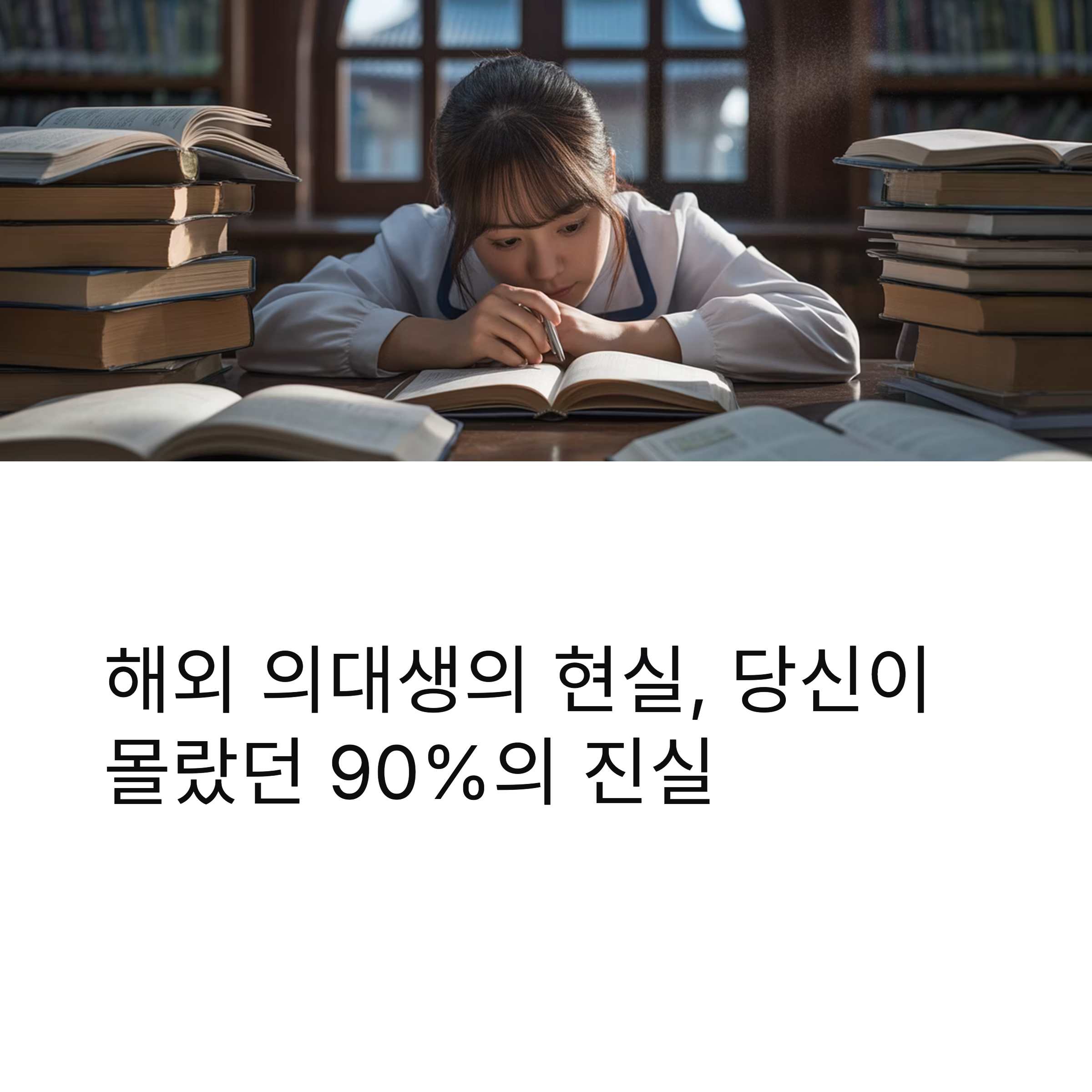 해외 의대생 90%가 겪는 현실 충격 TOP 5