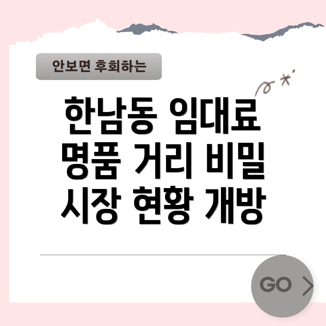 한남동 임대료