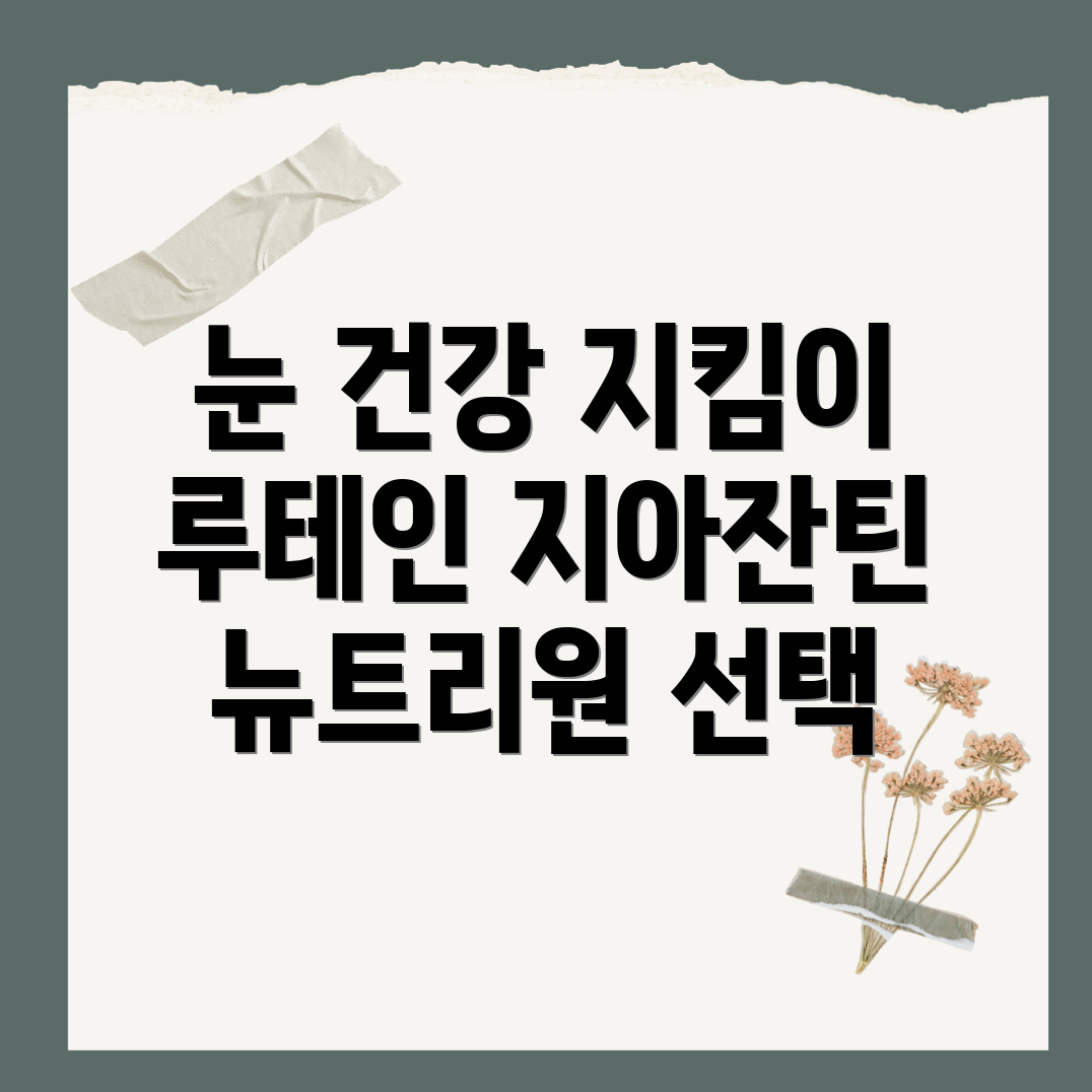 뉴트리원 루테인 지아잔틴 164