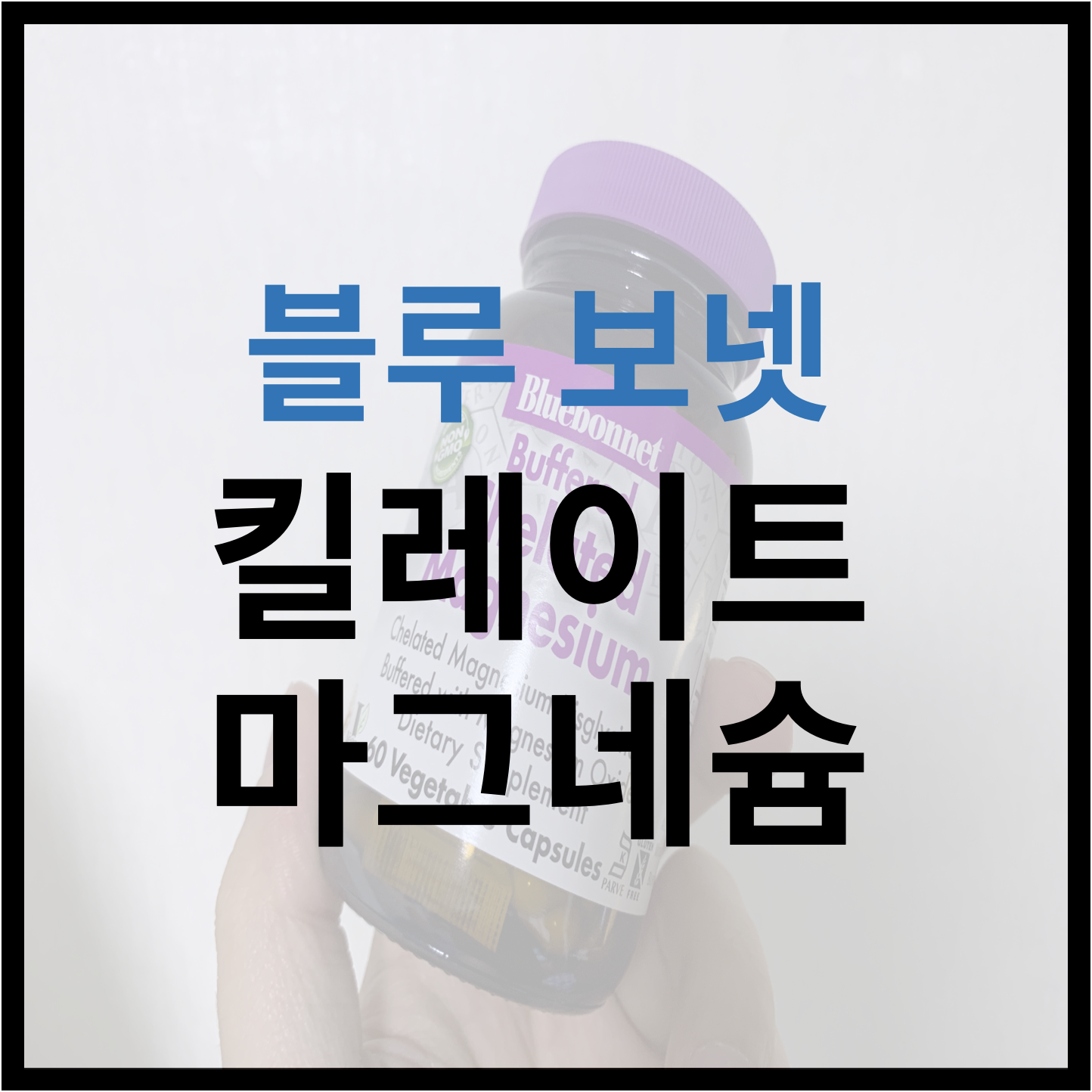  [Bluebonnet] 블루보넷 킬레이트 마그네슘 비타민 후기 (feat. 효능 및 장점)