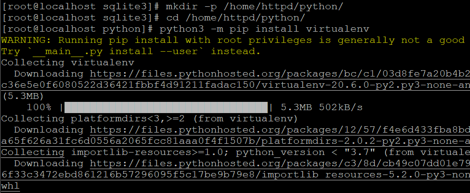 yum install python 3.7