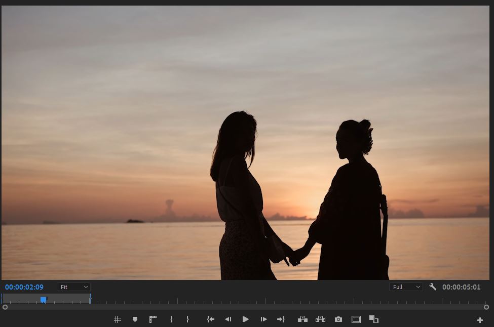 노을을 보는 여자2명 사진