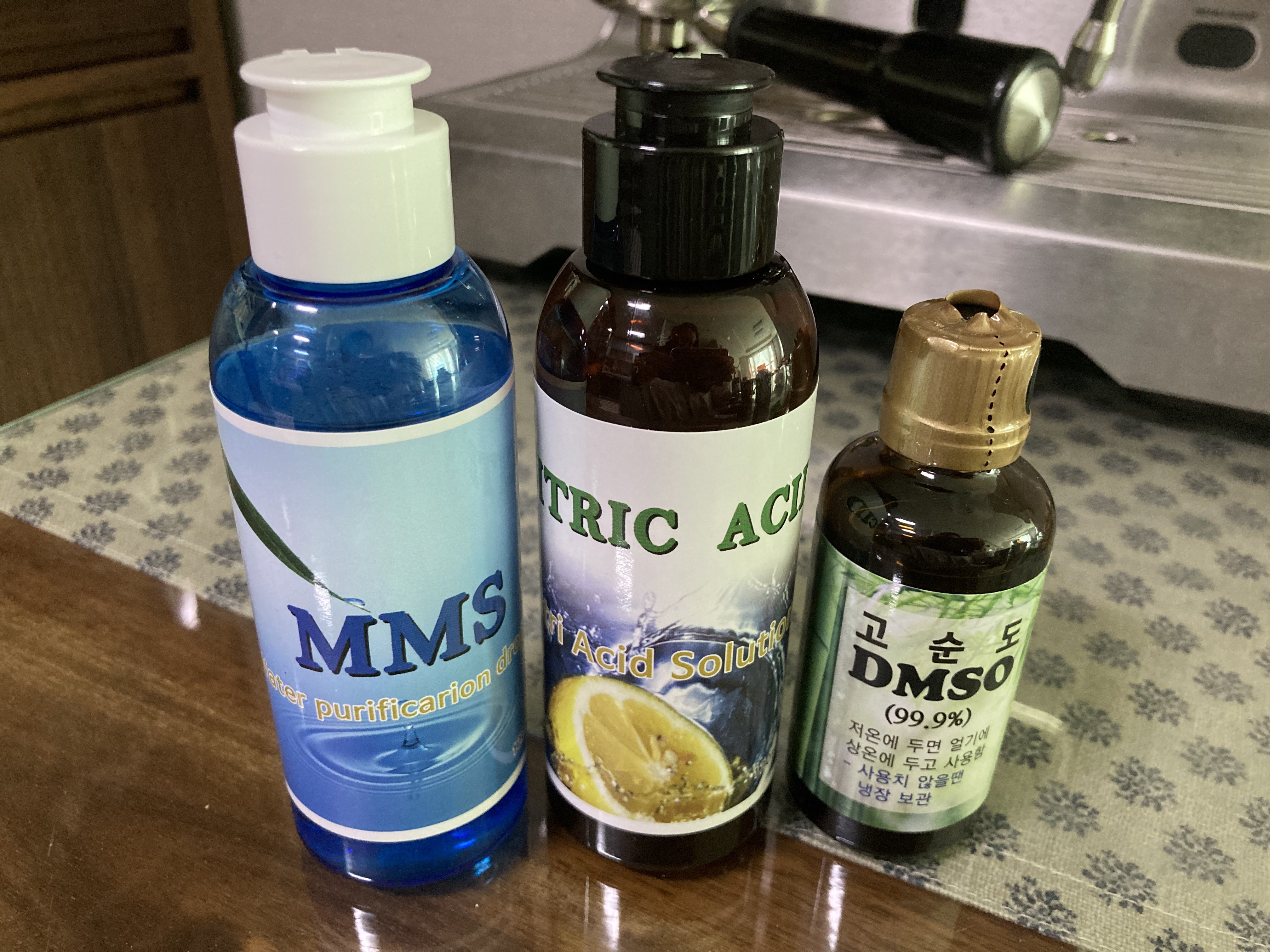  MMS + DMSO / 기생충제거 말라리아 약, 혈전제거