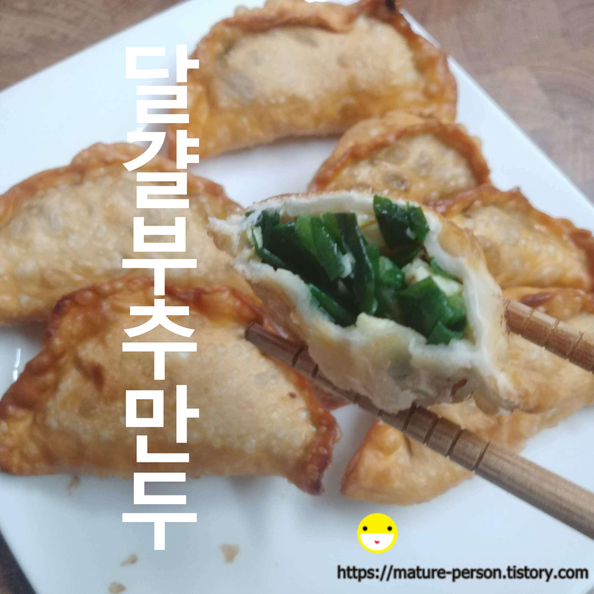  부추달걀만두만들기