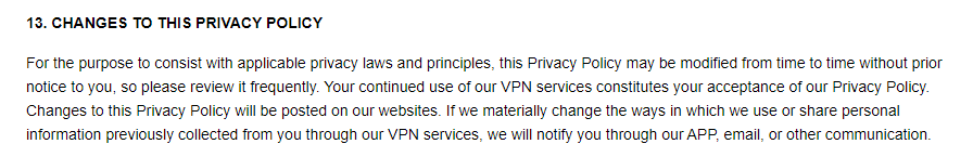 무료 VPN 위험