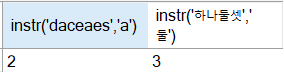 instr 함수 예시