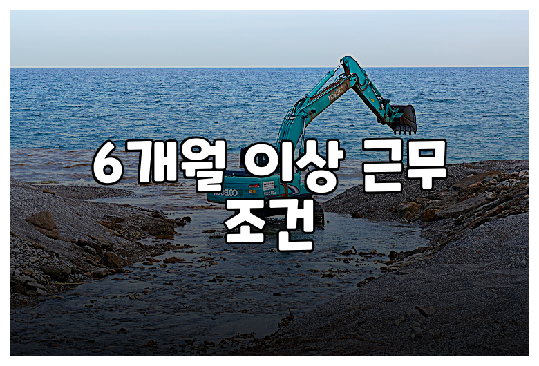 6개월 이상 근무 조건