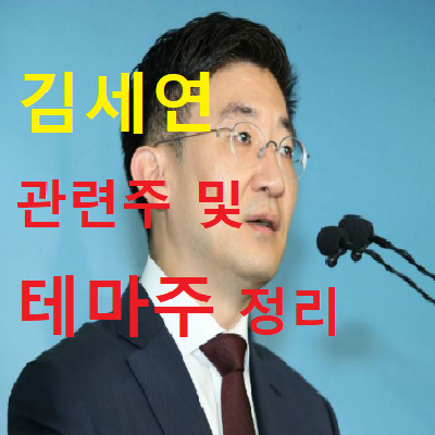  김세연 관련주 및 테마주 총정리