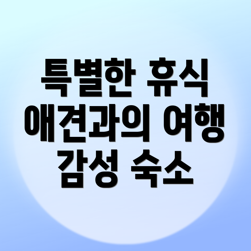 청주 애견펜션