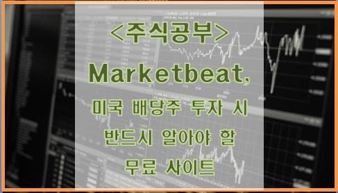  Marketbeat, 미국 배당주 투자 시 반드시 알아야 할 무료 사이트