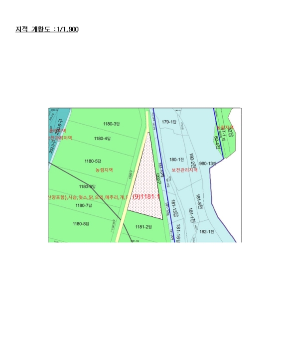 광주지방법원2022타경72572 지 적 개 황 도