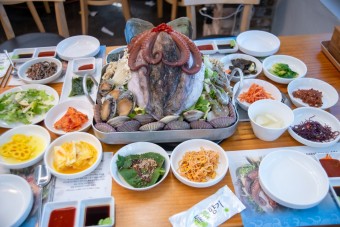 산낙지 한상