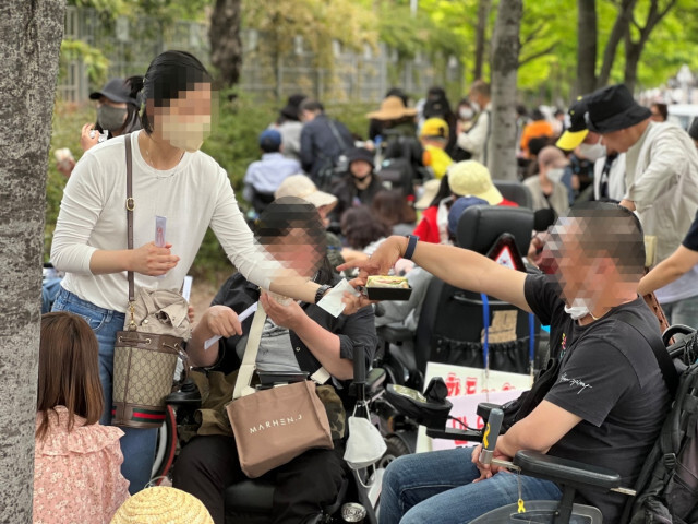  행복한 동행 새빛콜, 장애인의날 기념 광주장애인철폐연대 결의대회 참여