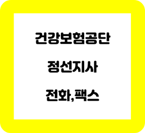 건강보험공단 정선지사