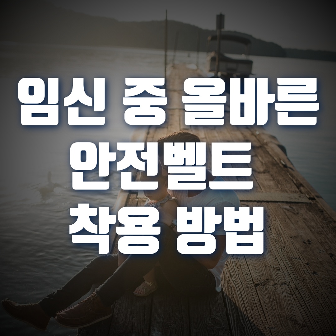  올바른 임신 중 안전 벨트 착용 방법, 임신 중 안전 벨트 착용 방법