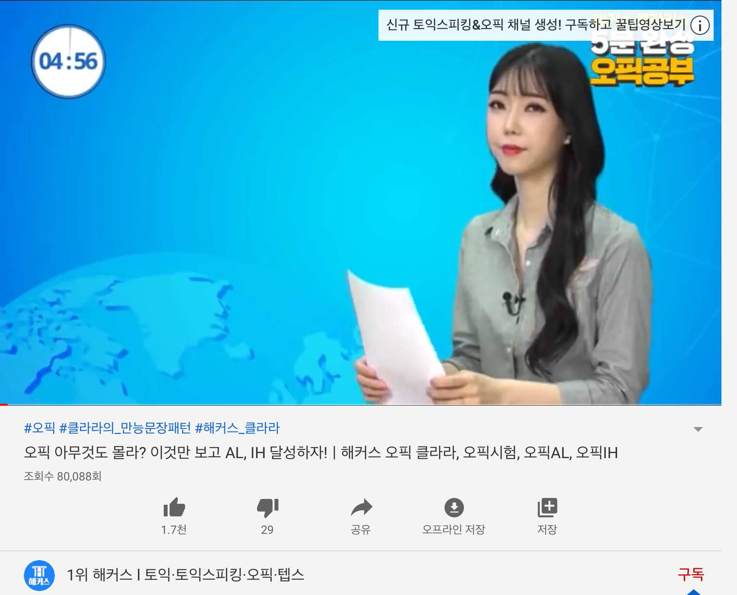  나의 OPIC 후기, OPIC 시험에 대해서 간략히