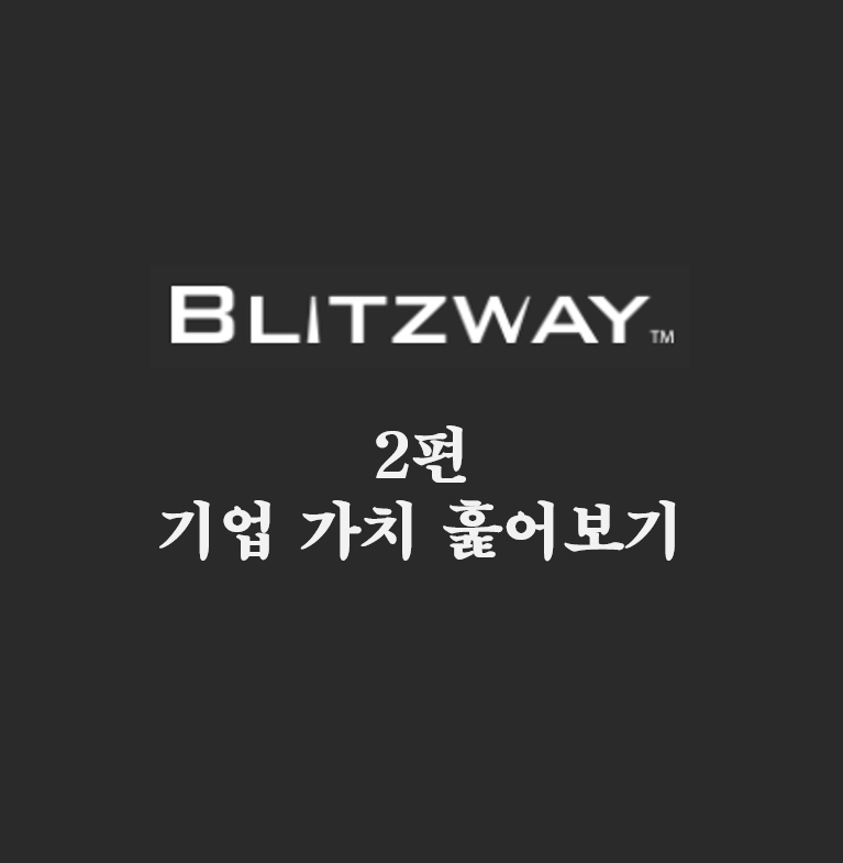  [블리츠웨이 2편] 피규어회사 가치 훑어보기