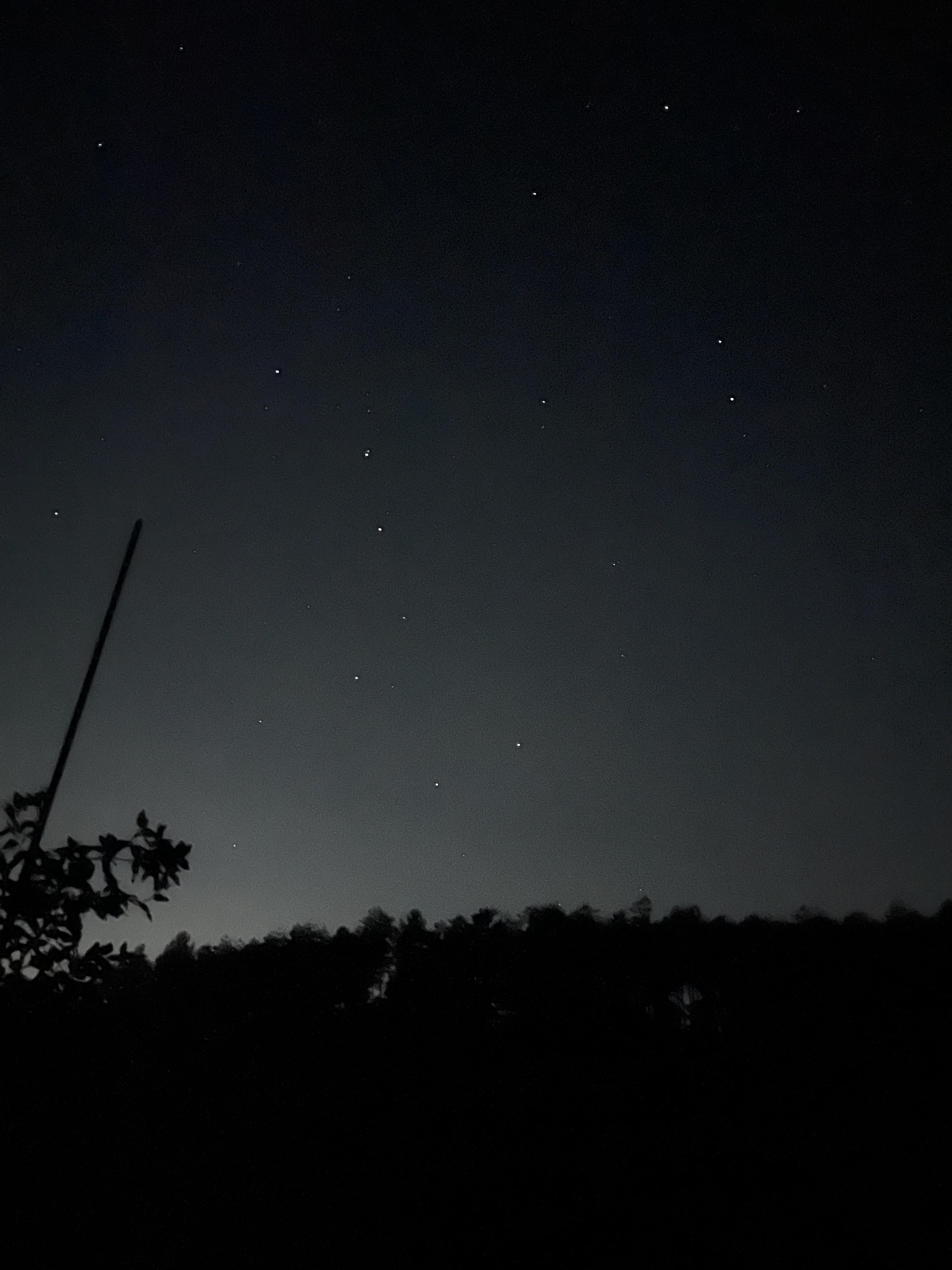 밤하늘/별/밤하늘의 별/산/산속 깊은곳