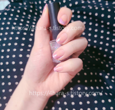 연보라-프렌치-네일-탑코트-이미지-1