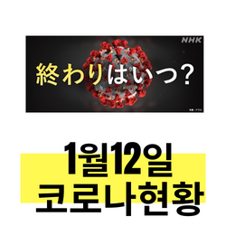  2022년 1월 12일 일본 코로나 확진자 급증