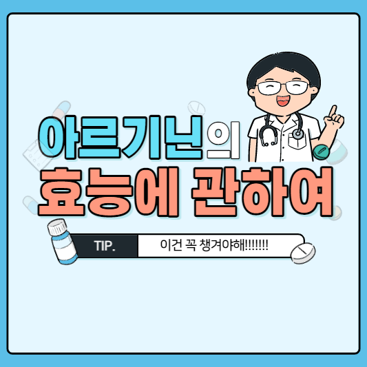  아르기닌의 효능 및 하루 섭취량 추천 제품