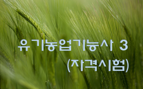  유기농업기능사 전망과 취업 현실 3 (자격시험)