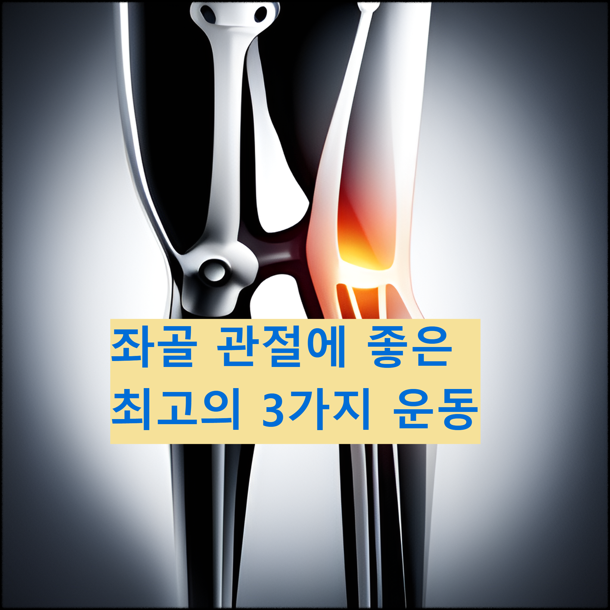 좌골 관절의 중요성