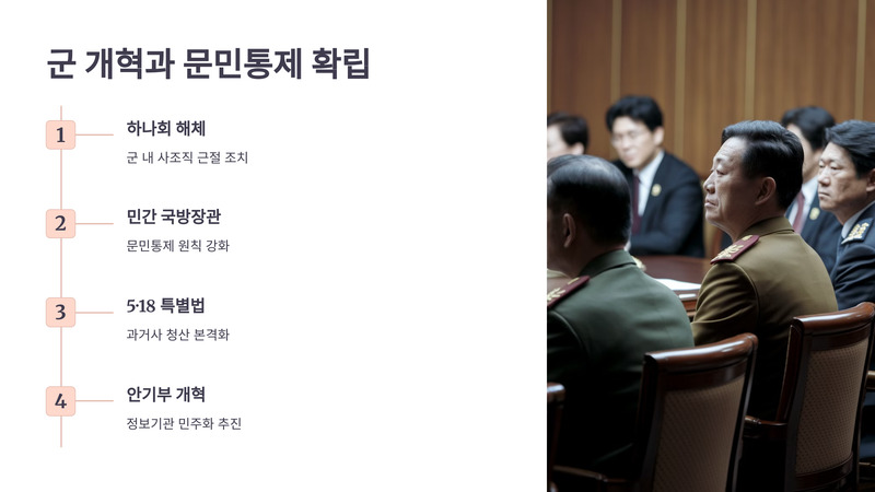군 개혁과 문민통제 확립