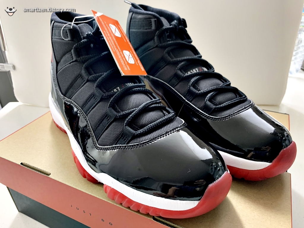  [Nike THE DRAW]조던 11 레트로 BLACK / RED