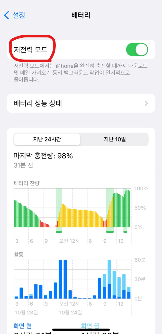 아이폰 배터리 오래쓰는법