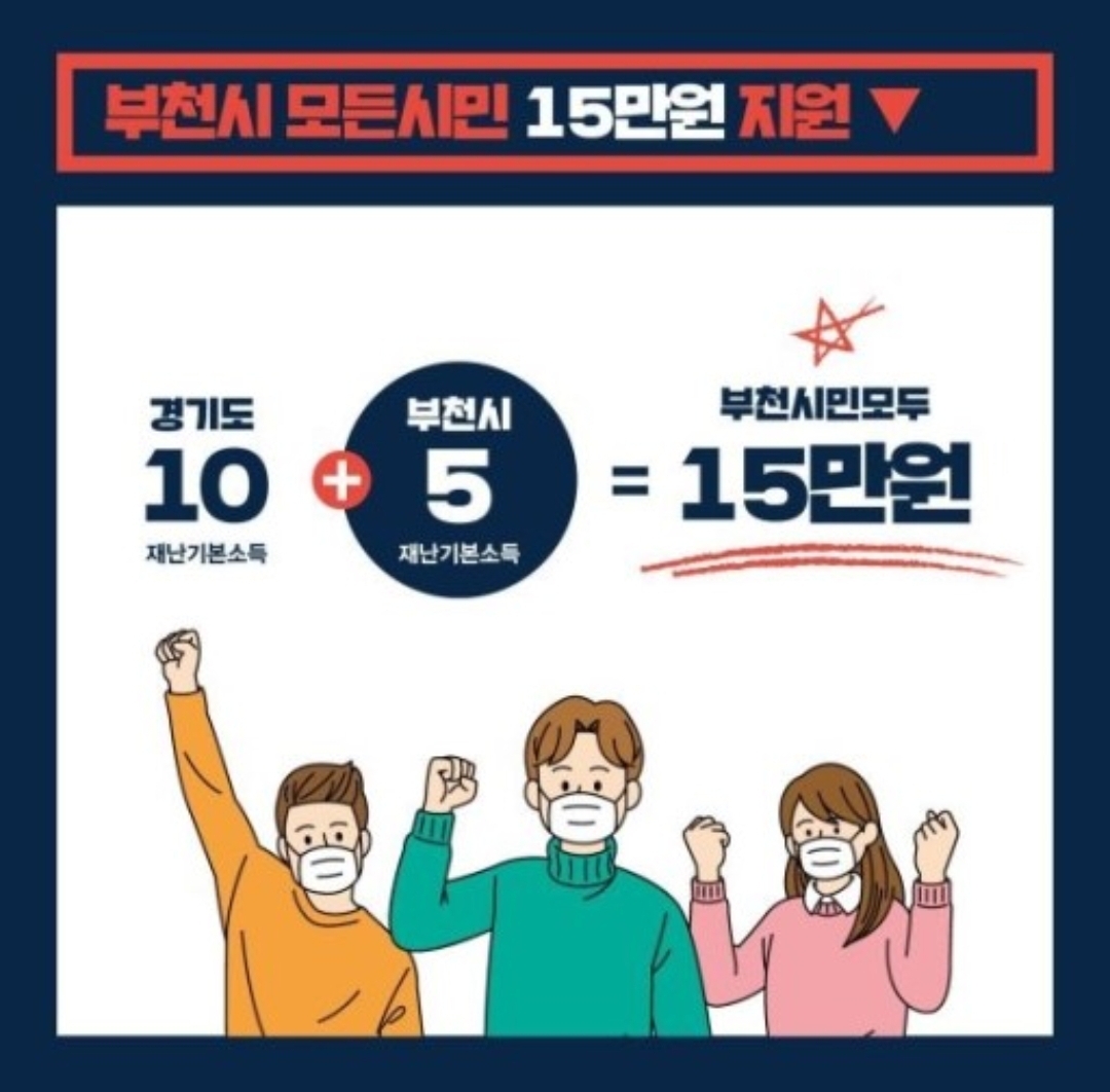  부천시 재난기본소득 1인당 5만원