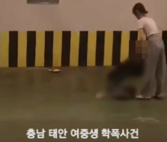  충남 태안 여중생 폭행,극악무도한 폭력 영상에 충격
