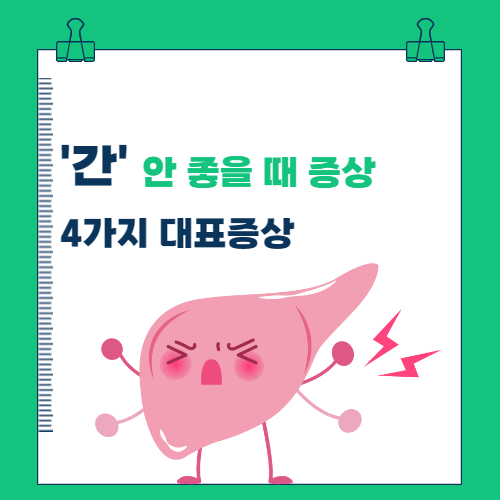  간이 안 좋을 때 증상 (4가지 몸에 생기는 변화)