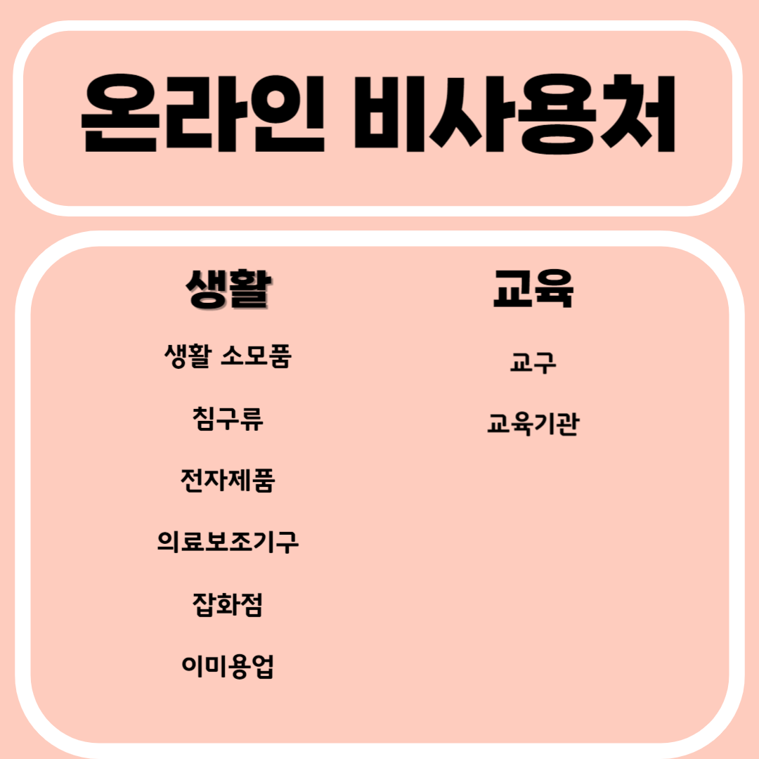 문화누리카드 사용처